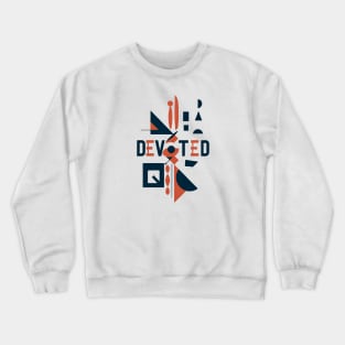 Loyal & True: Minimalist Geometric "Devoted" Crewneck Sweatshirt